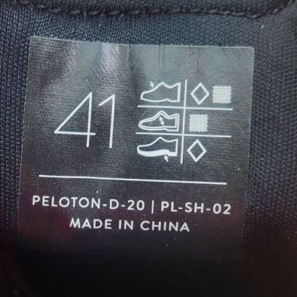 Peloton Cycling Shoes PL-SH-02 Mens 8 EU 41 Black Red with Cleats K-20 Unisex main image 8